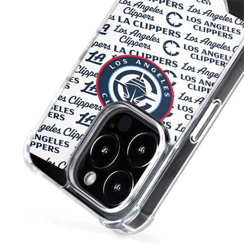 NBA Los Angeles Clippers Blast Text iPhone 15 Pro MagSafe Case